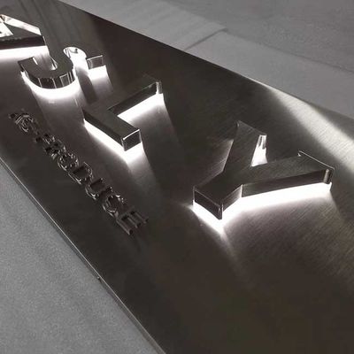 Ασημένιο 3cm σημαδιών τοίχων Decorative Office Company λογότυπων πάχος βουρτσών