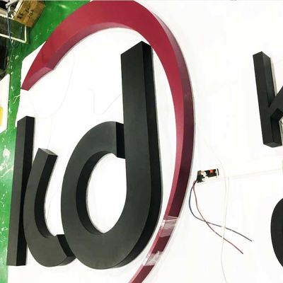 Οικοδόμηση του τρισδιάστατου αναδρομικά φωτισμένου σημαδιού 6500K επιστολών προσόψεων
