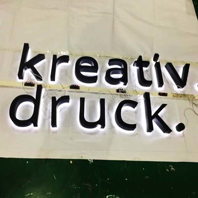 Αναδρομικά φωτισμένο σημάδι επιστολών μετάλλων μεταλλινών διάρκεια ζωής 50000 ωρών