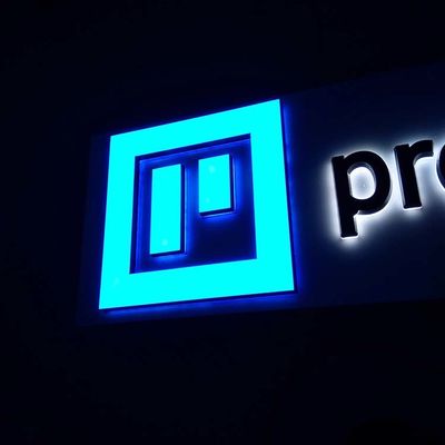 Διαφανή ακρυλικά αναδρομικά φωτισμένα σημάδια 40cm επιστολών Shopfront για τις επιχειρήσεις
