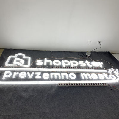 Ακρυλικός ODM cOem σημαδιών τοίχων λογότυπων επιχείρησης επιστολών των άσπρων οδηγήσεων χρώματος
