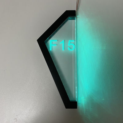 Εξατομικευμένο διαμέρισμα τρισδιάστατο RGB RGBW πορτών φως αριθμού επάνω στο σημάδι σπιτιών