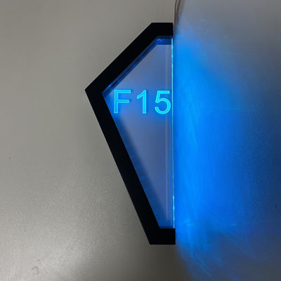 Εξατομικευμένο διαμέρισμα τρισδιάστατο RGB RGBW πορτών φως αριθμού επάνω στο σημάδι σπιτιών
