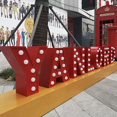 Υπαίθρια φωτισμένη γιγαντιαία ηλεκτρολυτική επιμετάλλωση φω'των επιστολών σκηνών