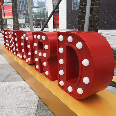 Υπαίθρια φωτισμένη γιγαντιαία ηλεκτρολυτική επιμετάλλωση φω'των επιστολών σκηνών